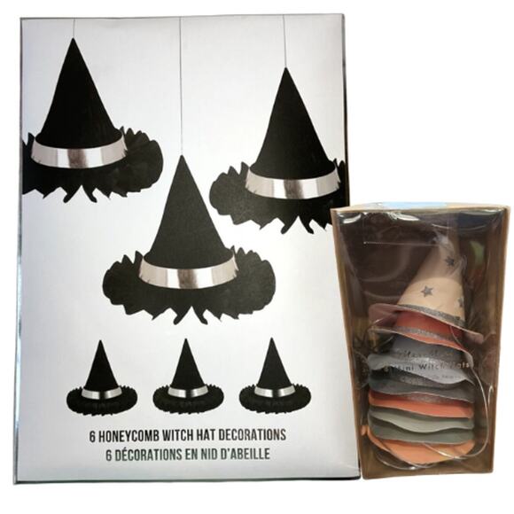Meri Meri Witch Hat Halloween Party Set – Lot of 2 (NEW) - Picture 1 of 6